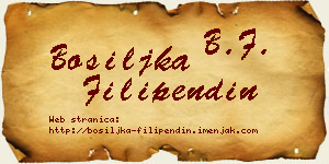 Bosiljka Filipendin vizit kartica